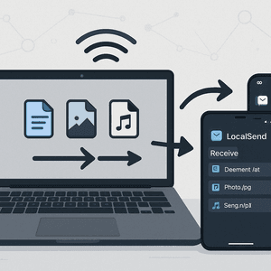 How to Transfer Files Between MacBook and Android/iOS Devices Using LocalSend